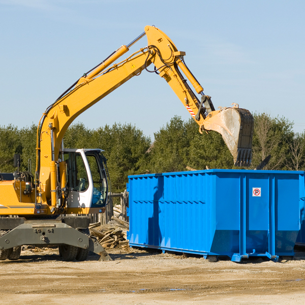 what happens if the residential dumpster is damaged or stolen during rental in Shamong NJ